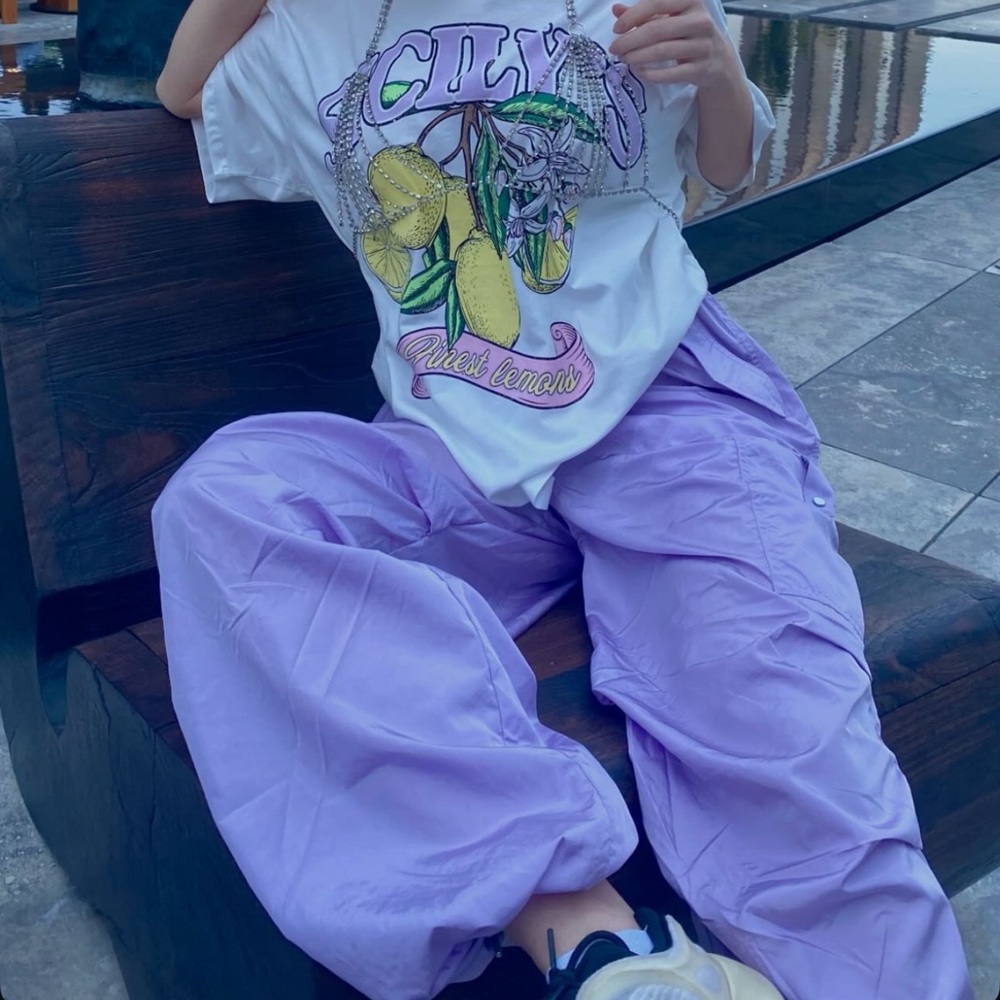 H&M Lavender Cargo Pants